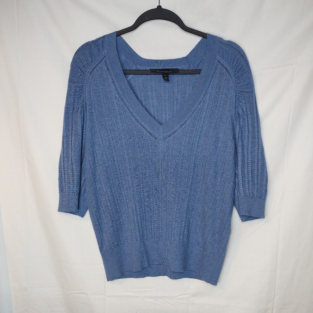 WHBM Cashmere Blend Elbow Sleeve Sweater